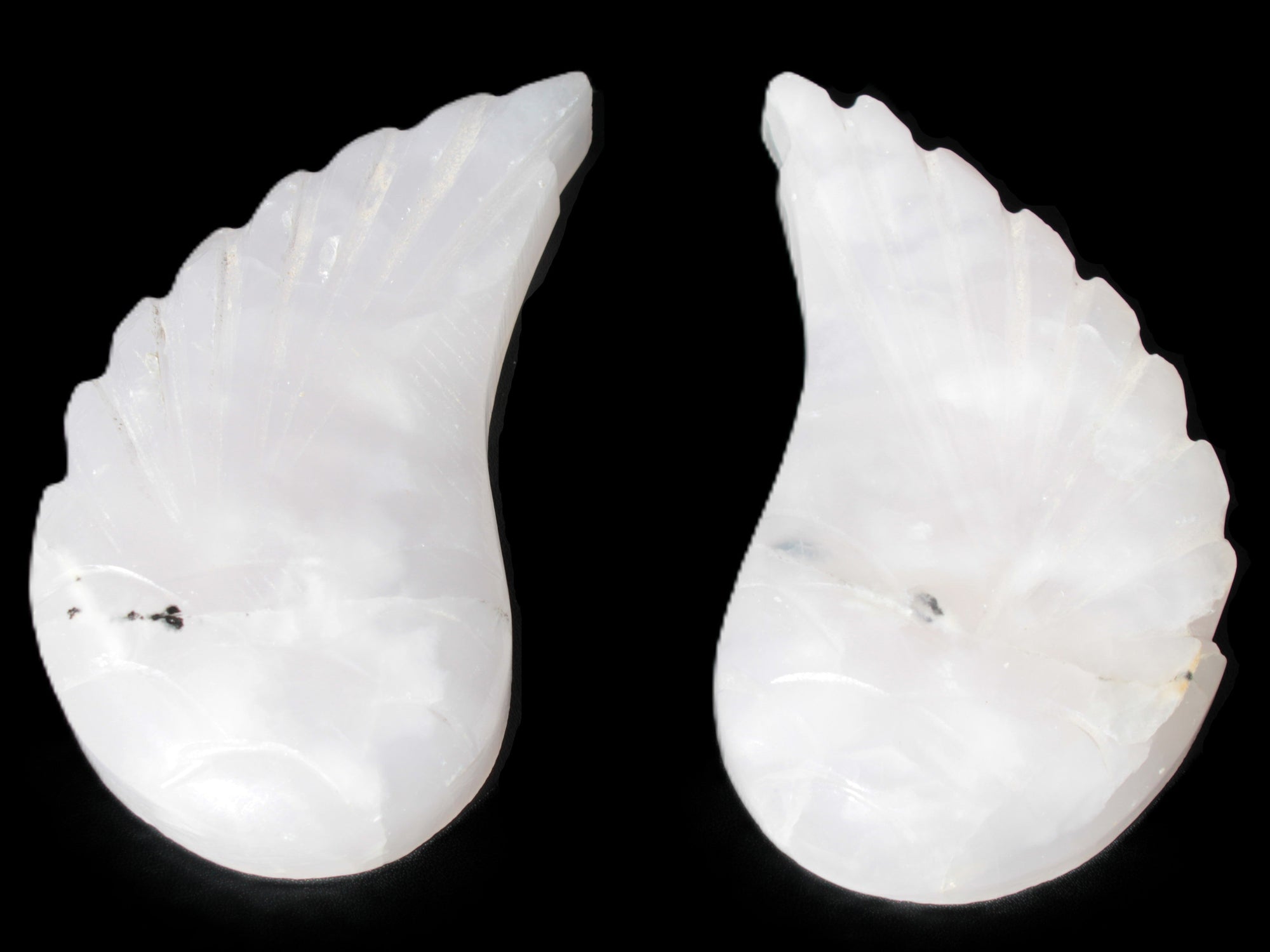 Mangano Calcite angel wings 60/62*115mm (178g & 192g) 380g Rocks and Things Store