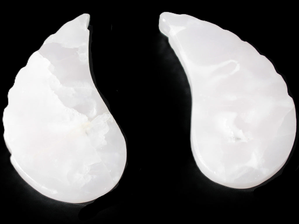 Mangano Calcite angel wings 60/62*115mm (178g & 192g) 380g Rocks and Things Store