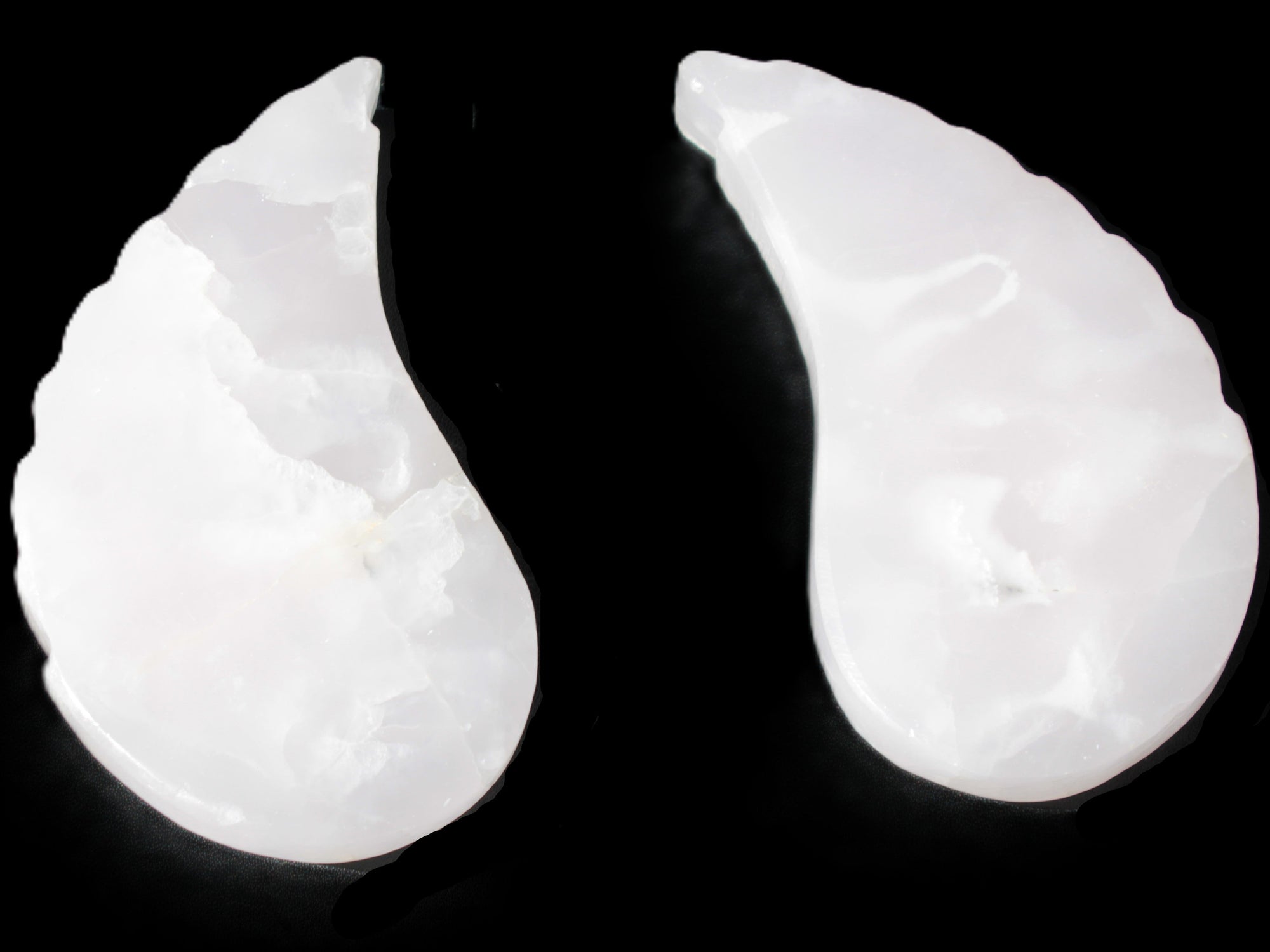 Mangano Calcite angel wings 60/62*115mm (178g & 192g) 380g Rocks and Things Store