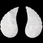 Mangano Calcite angel wings 60/62*115mm (178g & 192g) 380g Rocks and Things Store