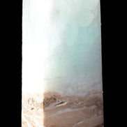 Blue Aragonite Caribbean Calcite obelisk 42*128mm 395g Rocks and Things