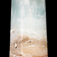 Blue Aragonite Caribbean Calcite obelisk 42*128mm 395g Rocks and Things