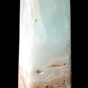 Blue Aragonite Caribbean Calcite obelisk 42*128mm 395g Rocks and Things