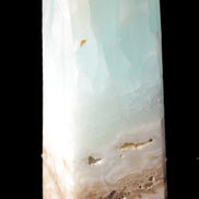 Blue Aragonite Caribbean Calcite obelisk 42*128mm 395g Rocks and Things