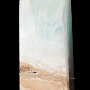 Blue Aragonite Caribbean Calcite obelisk 42*128mm 395g Rocks and Things