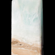 Blue Aragonite Caribbean Calcite obelisk 42*128mm 395g Rocks and Things