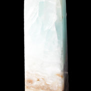 Blue Aragonite Caribbean Calcite obelisk 42*128mm 395g Rocks and Things