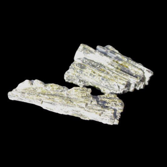 Epidote 2 crystals 32-49mm 12-15g in sunlight - Rocks and Things Store
