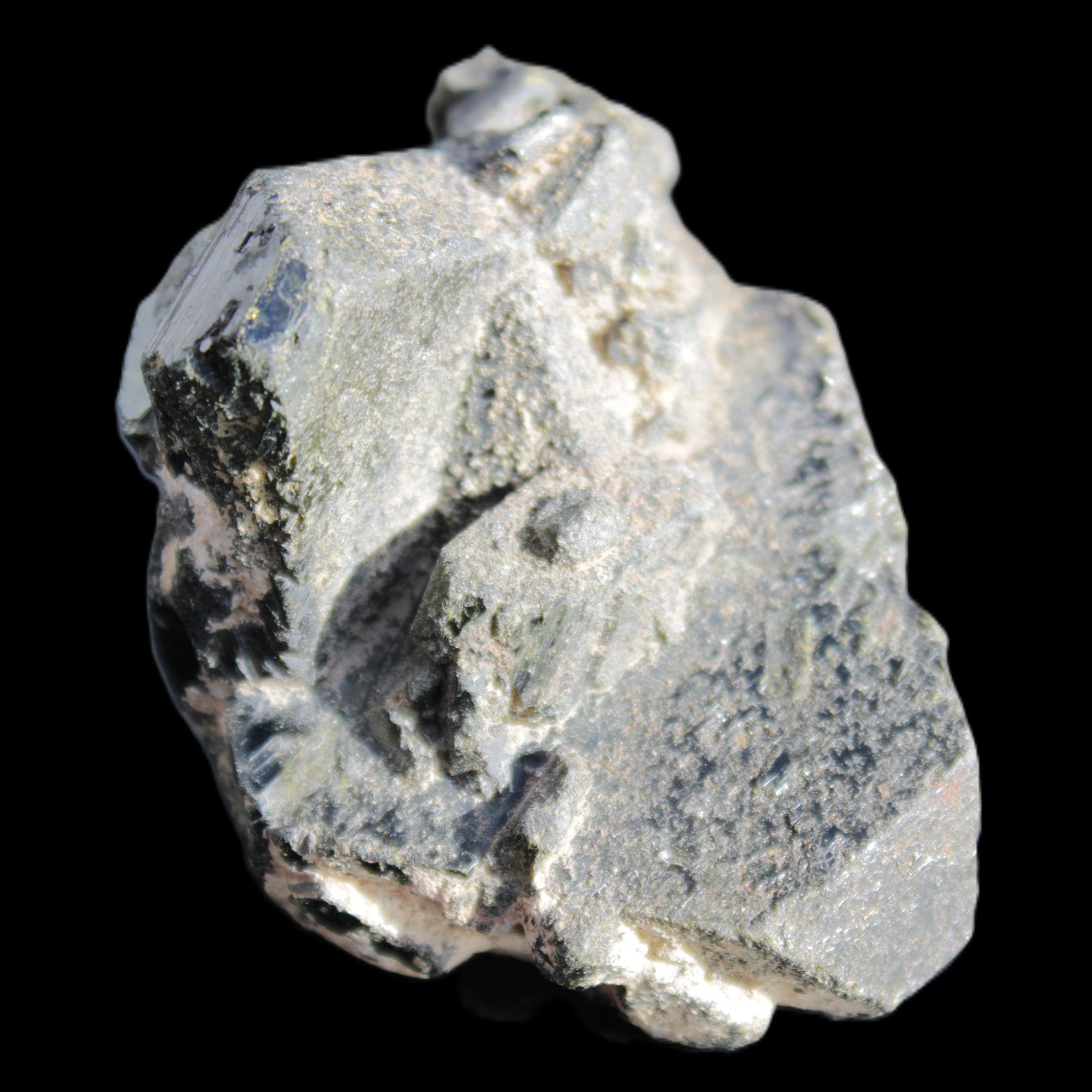 Magnificent Epidote cluster specimen from Afghanistan 66*45*58mm 135.9g in sunlight - Rocks and Things Store