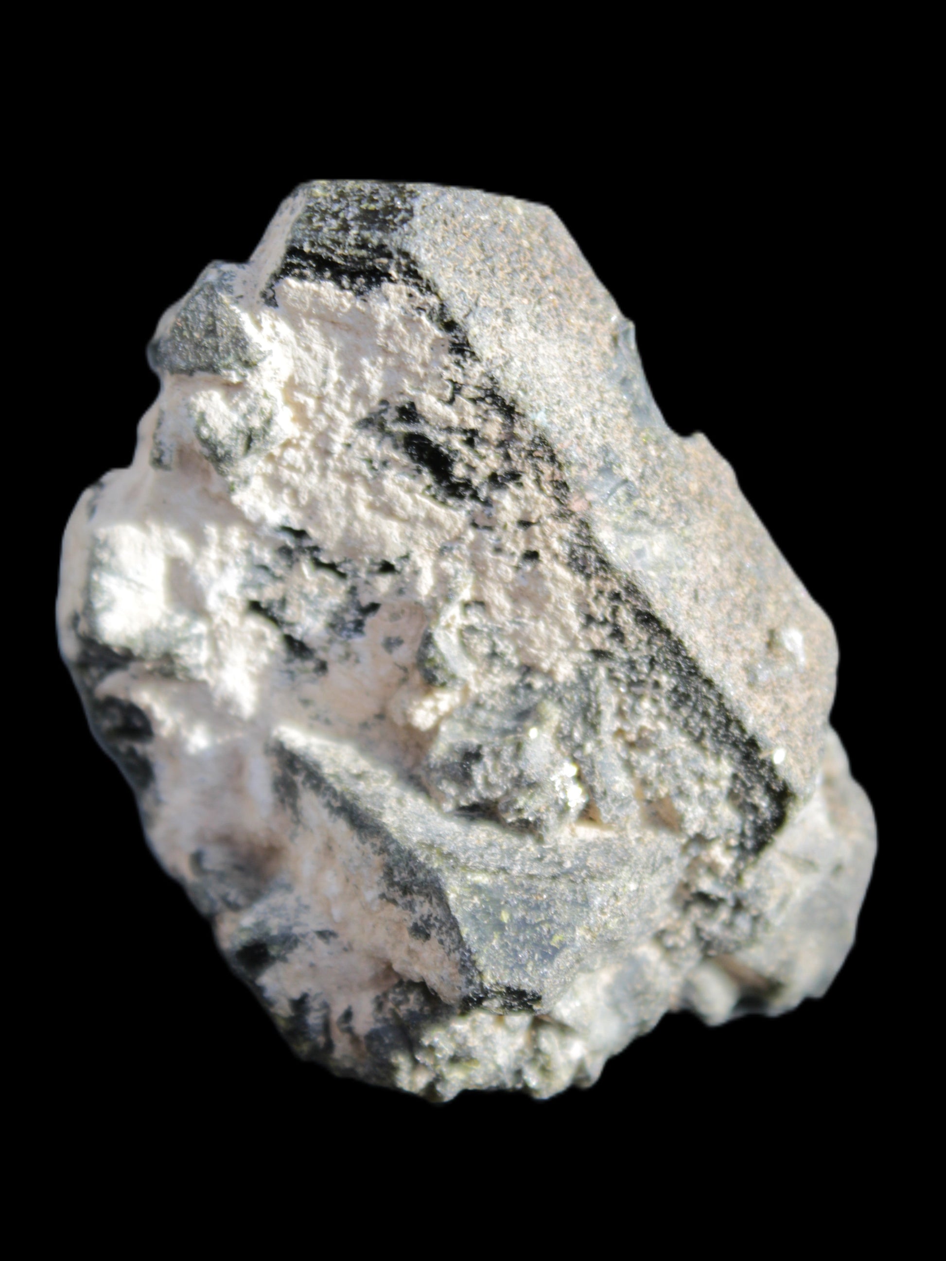 Magnificent Epidote cluster specimen from Afghanistan 66*45*58mm 135.9g in sunlight - Rocks and Things Store