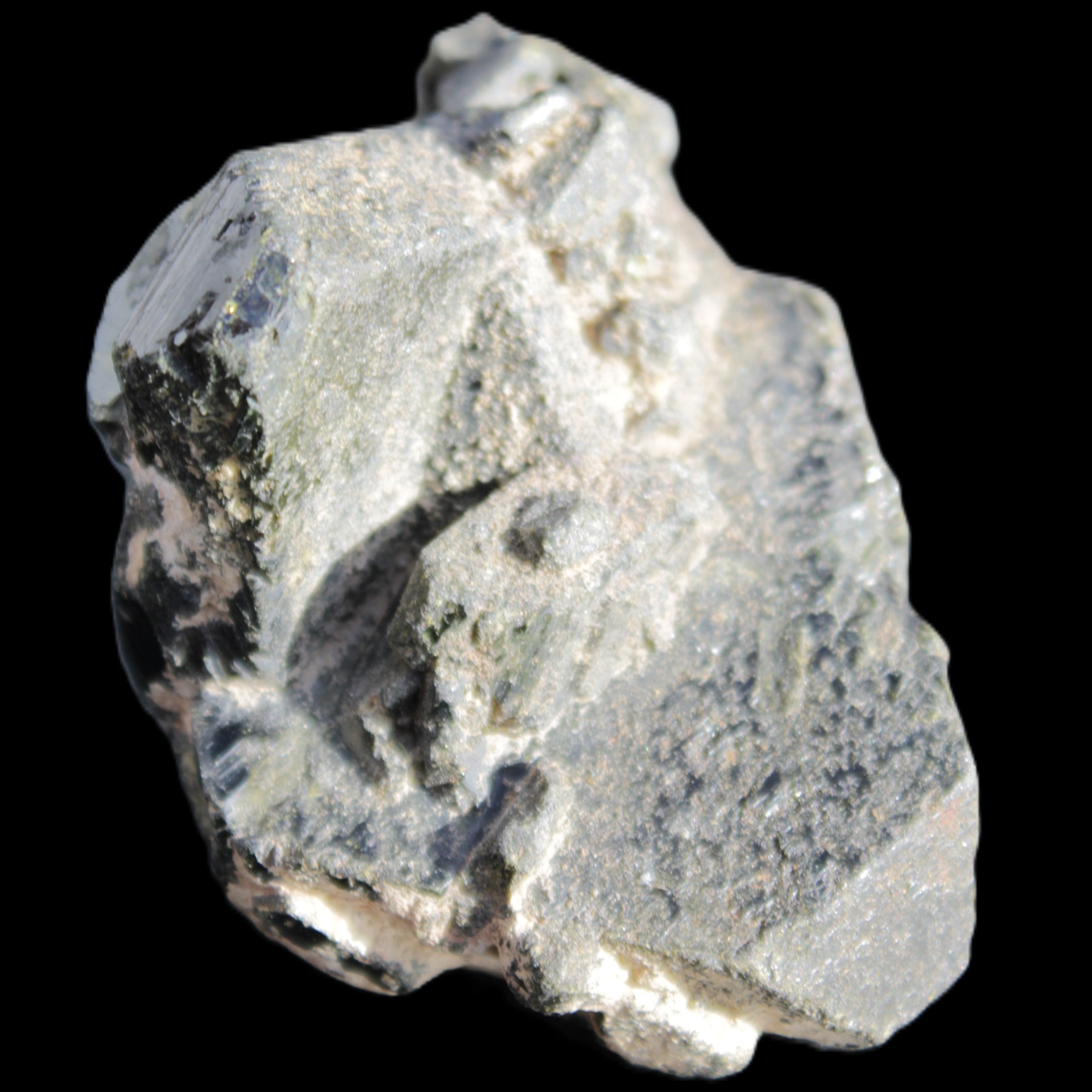 Magnificent Epidote cluster specimen from Afghanistan 66*45*58mm 135.9g in sunlight - Rocks and Things Store