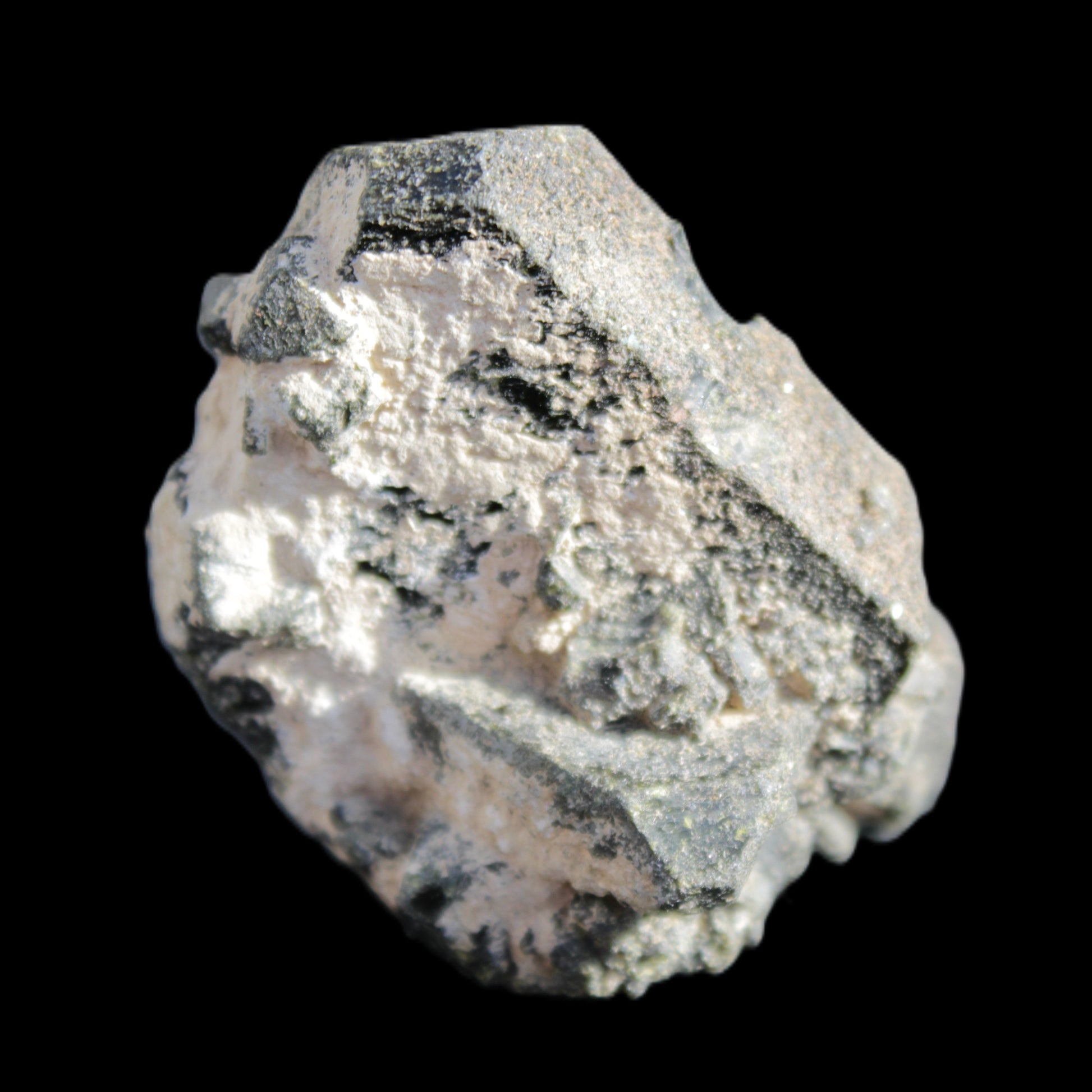 Magnificent Epidote cluster specimen from Afghanistan 66*45*58mm 135.9g in sunlight - Rocks and Things Store