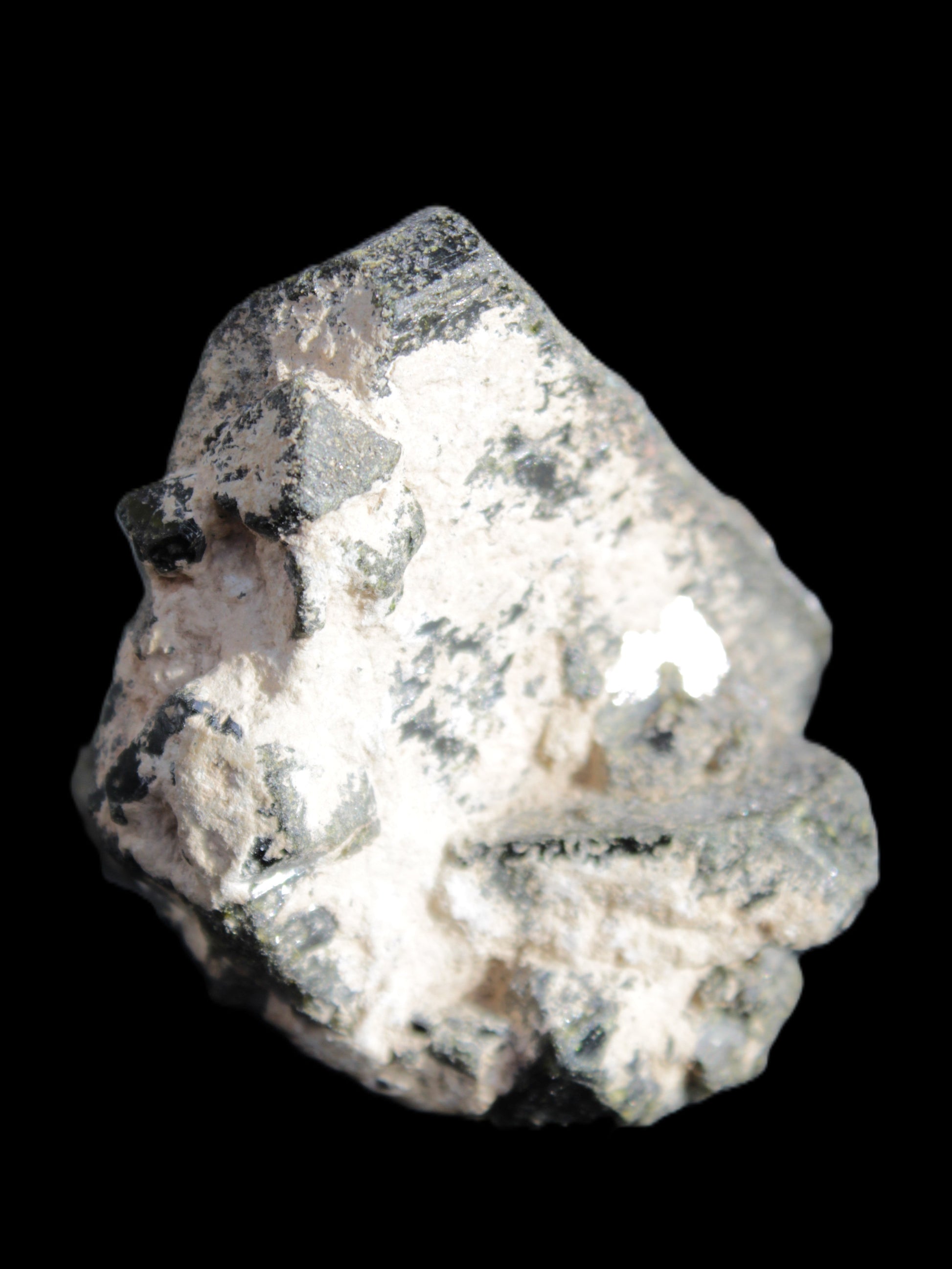 Magnificent Epidote cluster specimen from Afghanistan 66*45*58mm 135.9g in sunlight - Rocks and Things Store
