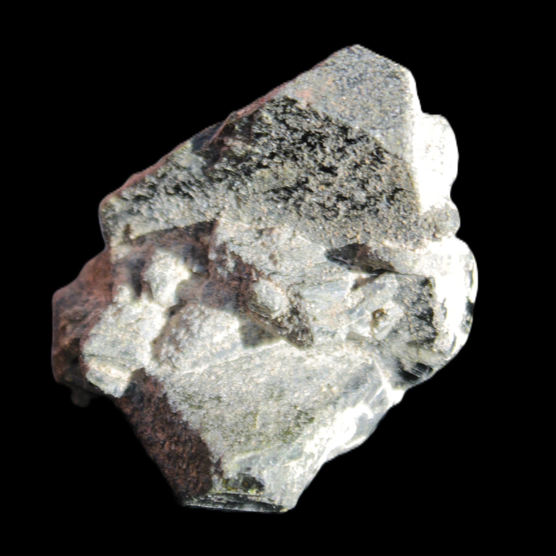Magnificent Epidote cluster specimen from Afghanistan 66*45*58mm 135.9g in sunlight - Rocks and Things Store
