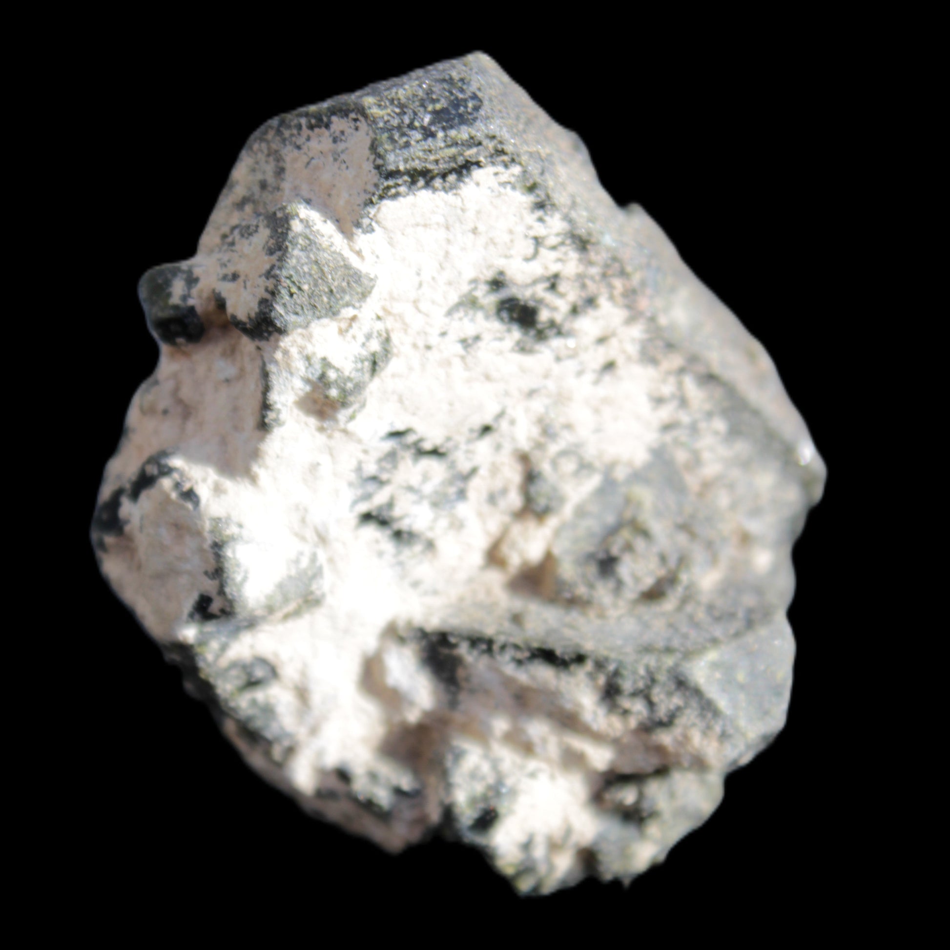 Magnificent Epidote cluster specimen from Afghanistan 66*45*58mm 135.9g in sunlight - Rocks and Things Store