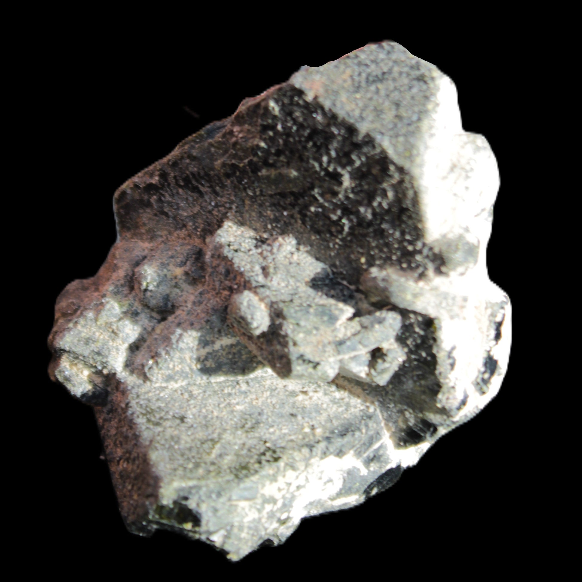 Magnificent Epidote cluster specimen from Afghanistan 66*45*58mm 135.9g in sunlight - Rocks and Things Store