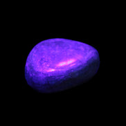 Chrysocolla 1/2 tumbled stones 22-32mm 20-25g in UV light - Rocks and Things Store