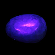 Chrysocolla 1/2 tumbled stones 22-32mm 20-25g in UV light - Rocks and Things Store