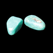 Chrysocolla Malachite 1/2 tumbled stones 22-32mm 20-25g in bright light - Rocks and Things Store
