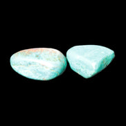 Chrysocolla Malachite 1/2 tumbled stones 22-32mm 20-25g in bright light - Rocks and Things Store