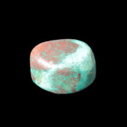 Chrysocolla Malachite 1/2 tumbled stones 22-32mm 20-25g in bright light - Rocks and Things Store