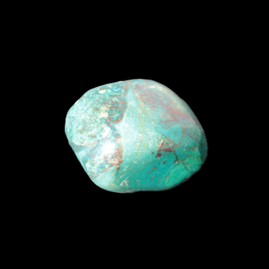 Chrysocolla Malachite tumbled stone 31/39mm 28.9/29.6g in sunlight - Rocks and Things Store