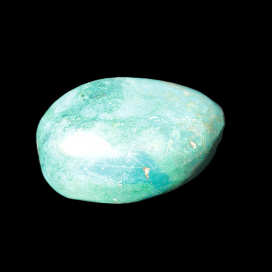 Chrysocolla Malachite tumbled stone 31/39mm 28.9/29.6g in sunlight - Rocks and Things Store