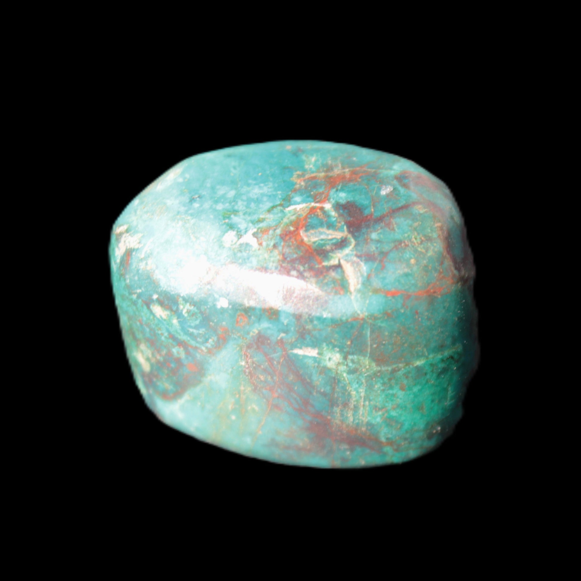 Chrysocolla Malachite tumbled stone 31/39mm 28.9/29.6g Rocks and Things Store