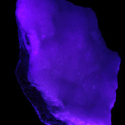 Pink Aragonite specimen 120*40*81mm 480g in UV light -Rocks and Things Store