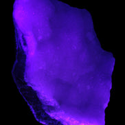 Pink Aragonite specimen 120*40*81mm 480g in UV light -Rocks and Things Store