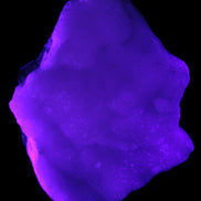 Pink Aragonite specimen 120*40*81mm 480g in UV light -Rocks and Things Store