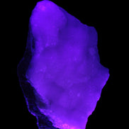 Pink Aragonite specimen 120*40*81mm 480g in UV light -Rocks and Things Store