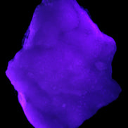 Pink Aragonite specimen 120*40*81mm 480g in UV light -Rocks and Things Store