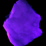 Pink Aragonite specimen 120*40*81mm 480g in UV light -Rocks and Things Store