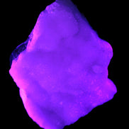 Pink Aragonite specimen 120*40*81mm 480g in UV light -Rocks and Things Store