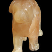 Honey Calcite hand-carved Dog 673g Rocks and Things