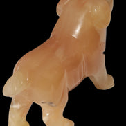 Honey Calcite hand-carved Dog 673g Rocks and Things