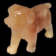 Honey Calcite hand-carved Dog 673g Rocks and Things
