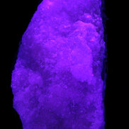 Pink Aragonite specimen on Ironstone matrix 150*22*75mm 336g in UV light -  Rocks and Things Store