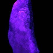 Pink Aragonite specimen on Ironstone matrix 150*22*75mm 336g in UV light -  Rocks and Things Store