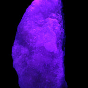 Pink Aragonite specimen on Ironstone matrix 150*22*75mm 336g in UV light -  Rocks and Things Store