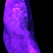 Pink Aragonite specimen on Ironstone matrix 150*22*75mm 336g in UV light -  Rocks and Things Store