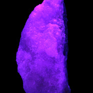 Pink Aragonite specimen on Ironstone matrix 150*22*75mm 336g in UV light -  Rocks and Things Store