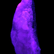 Pink Aragonite specimen on Ironstone matrix 150*22*75mm 336g in UV light -  Rocks and Things Store