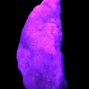 Pink Aragonite specimen on Ironstone matrix 150*22*75mm 336g in UV light -  Rocks and Things Store