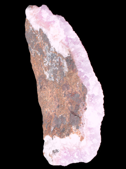 Pink Aragonite specimen on Ironstone matrix 150*22*75mm 336g in bright sunlight -  Rocks and Things Store