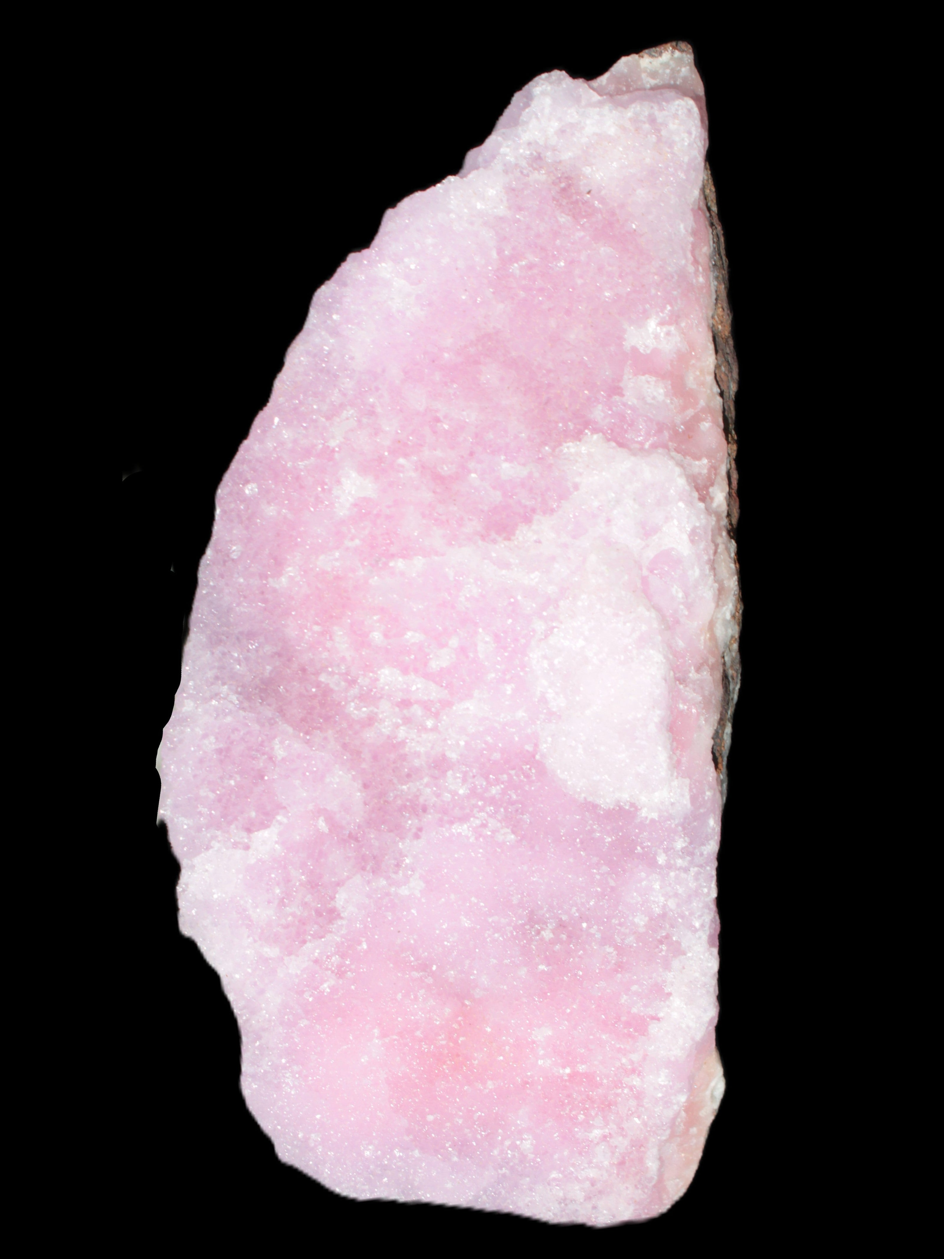 Pink Aragonite specimen on Ironstone matrix 150*22*75mm 336g in bright sunlight -  Rocks and Things Store