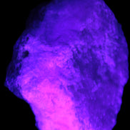 Pink Aragonite specimen on Ironstone matrix 57*24*40mm 116g in UV light - Rocks and Things Store