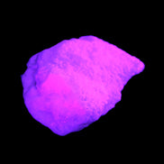 Pink Aragonite specimen from Pakistan 62*22*51mm 76.5g in UV light -  Rocks and Things Store