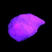 Pink Aragonite specimen from Pakistan 62*22*51mm 76.5g in UV light -  Rocks and Things Store